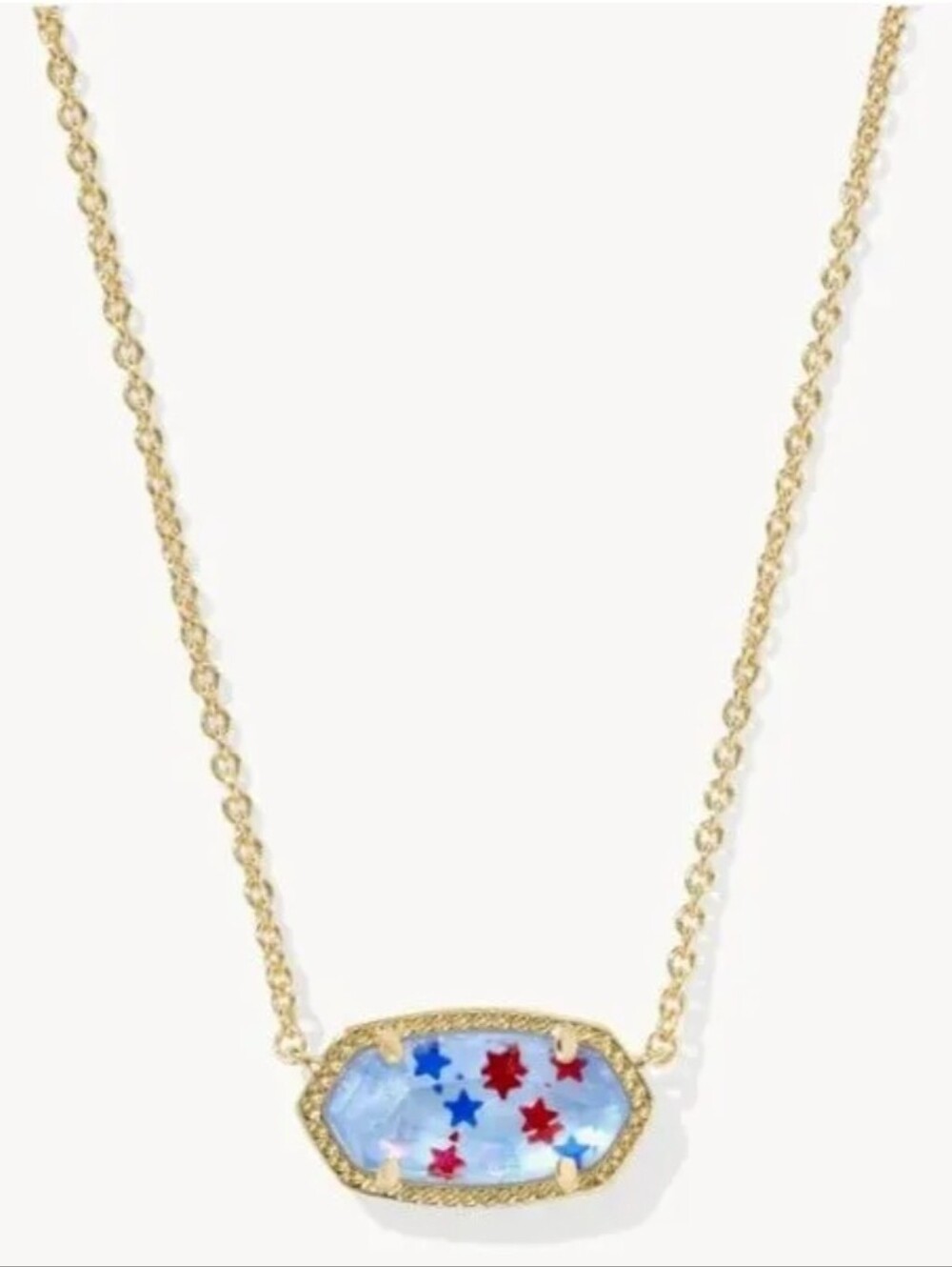 Kendra Scott Luxe Elisa Gold Short Pendant Necklace